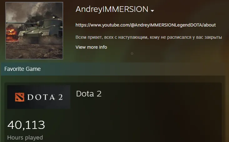 Meet AndreyIMMERSION, the Herald II player who has logged over 40,000 hours in Dota 2 while pioneering unconventional support picks that occasionally predict professional meta shifts. His dedication to vision control and experimental gameplay creates one of gaming's most fascinating paradoxes.